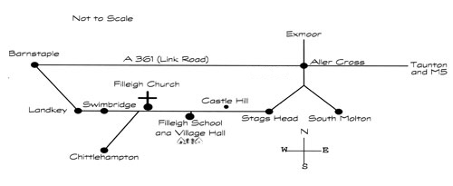 Map to Village Hall